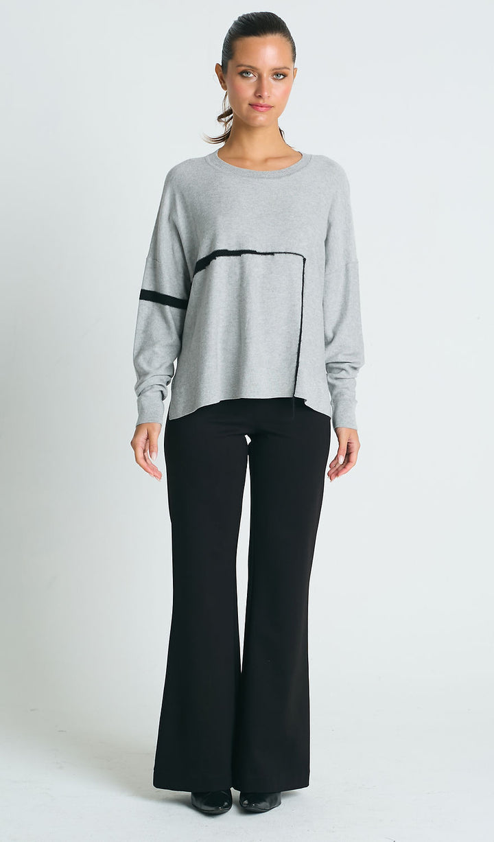 Pima Cotton Fine Line Black