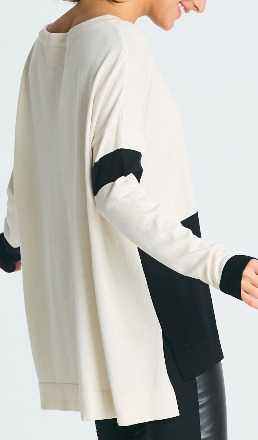Pima Cotton Mod Graphic Black
