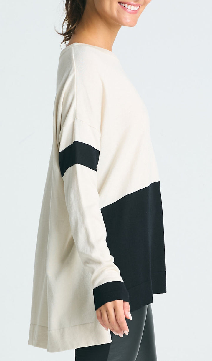 Pima Cotton Mod Graphic Black