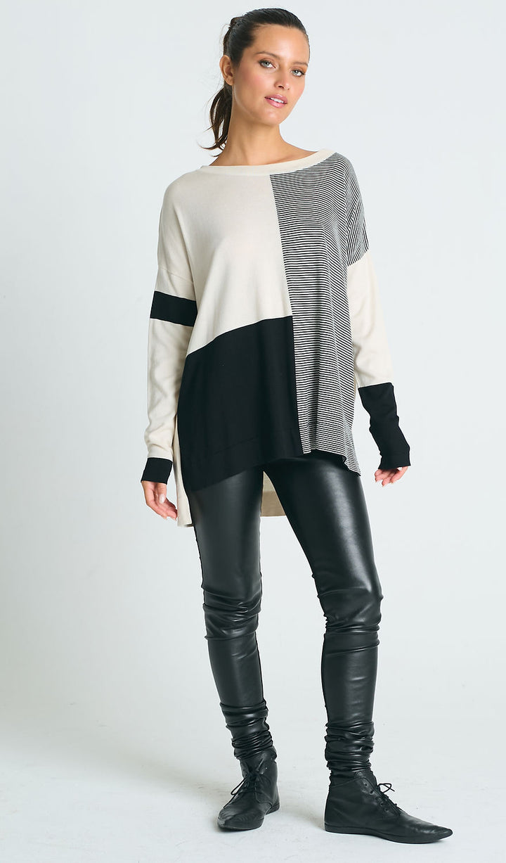 Pima Cotton Mod Graphic Black