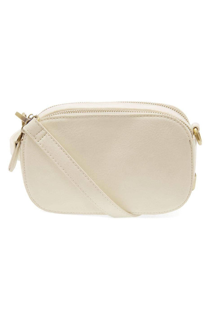 Layne Double Zip Mini Camera Crossbody White