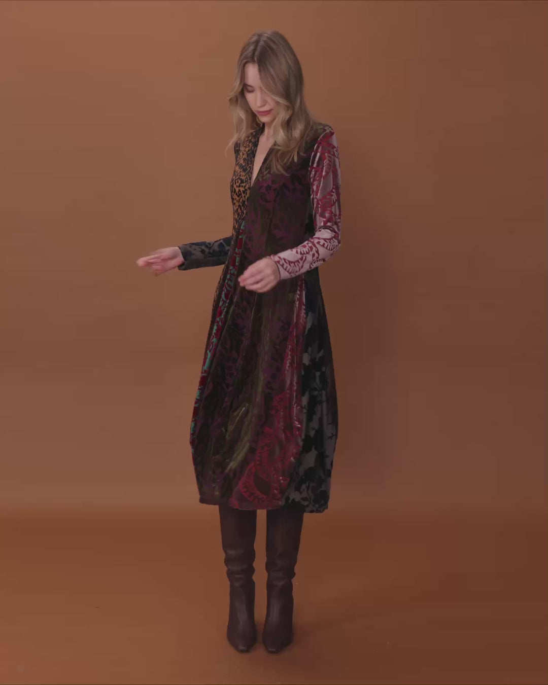 Tapestry Cocoon Dress, Regal