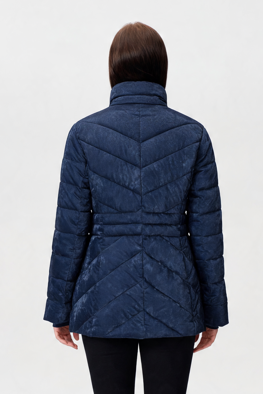 Velvet Shimmer Coat Navy