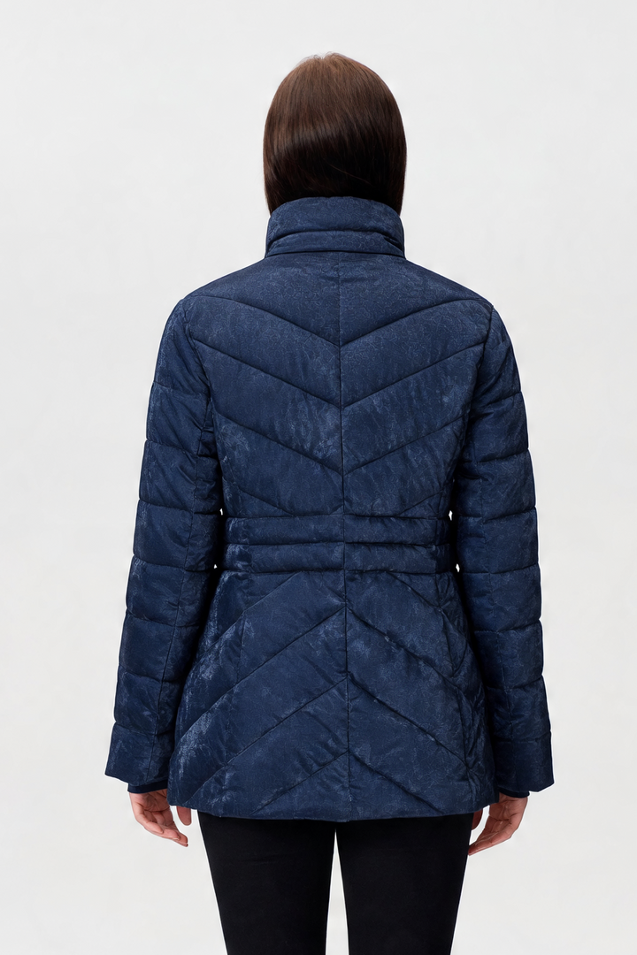 Velvet Shimmer Coat Navy