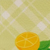 Chloe Printed Zip Around Wallet/ Wristlet Lime Plaid Lemons