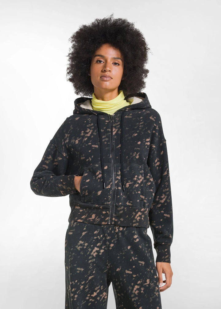 All Over Print Hoodie Brown