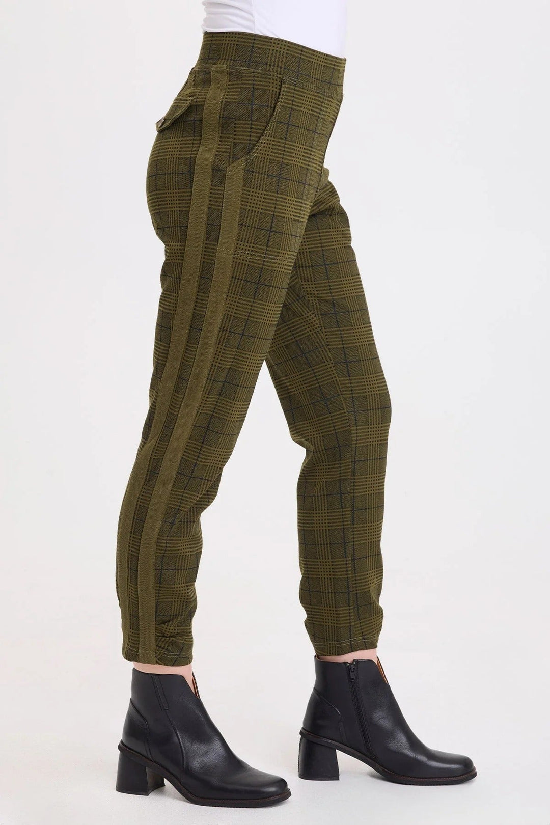 Vienna Plaid Pant Forest