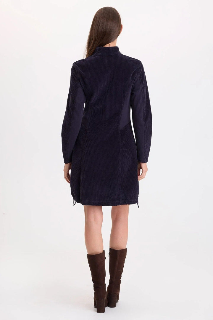 Uzma Corduroy Jacket Dress Navy