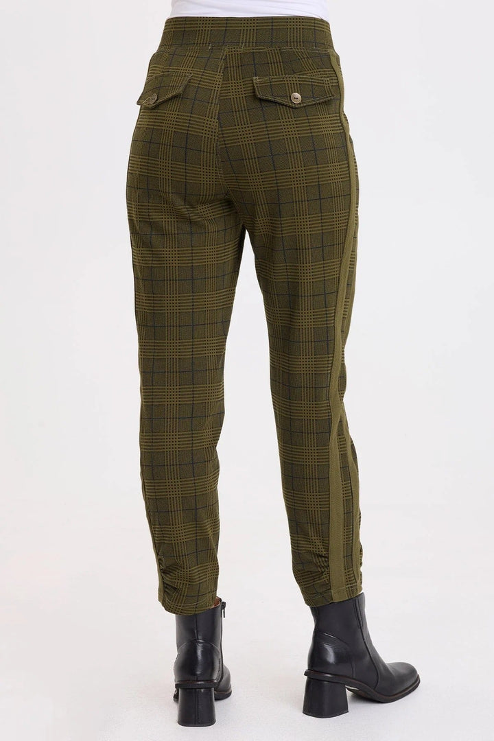 Vienna Plaid Pant Forest