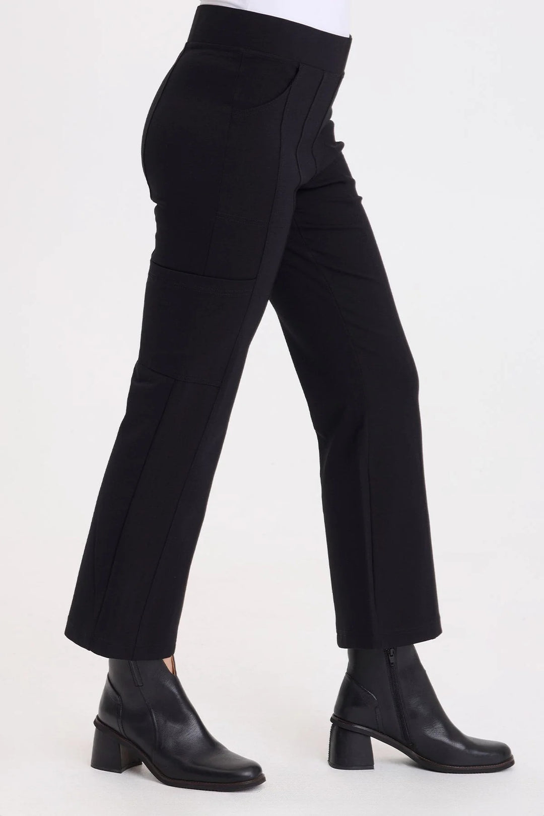 Barcelona Ponte Flair Leg Pant Black