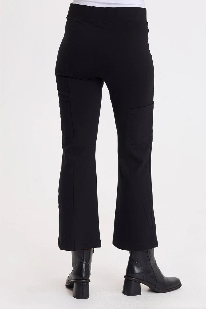 Barcelona Ponte Flair Leg Pant Black