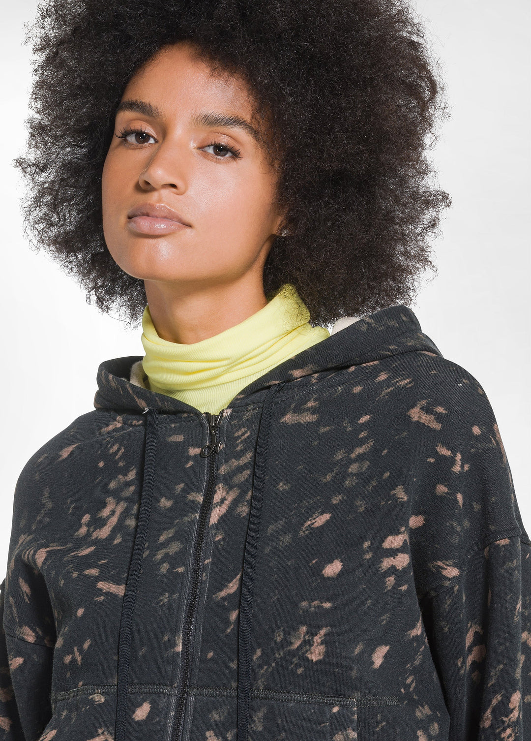 All Over Print Hoodie Brown