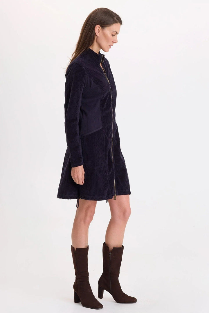 Uzma Corduroy Jacket Dress Navy