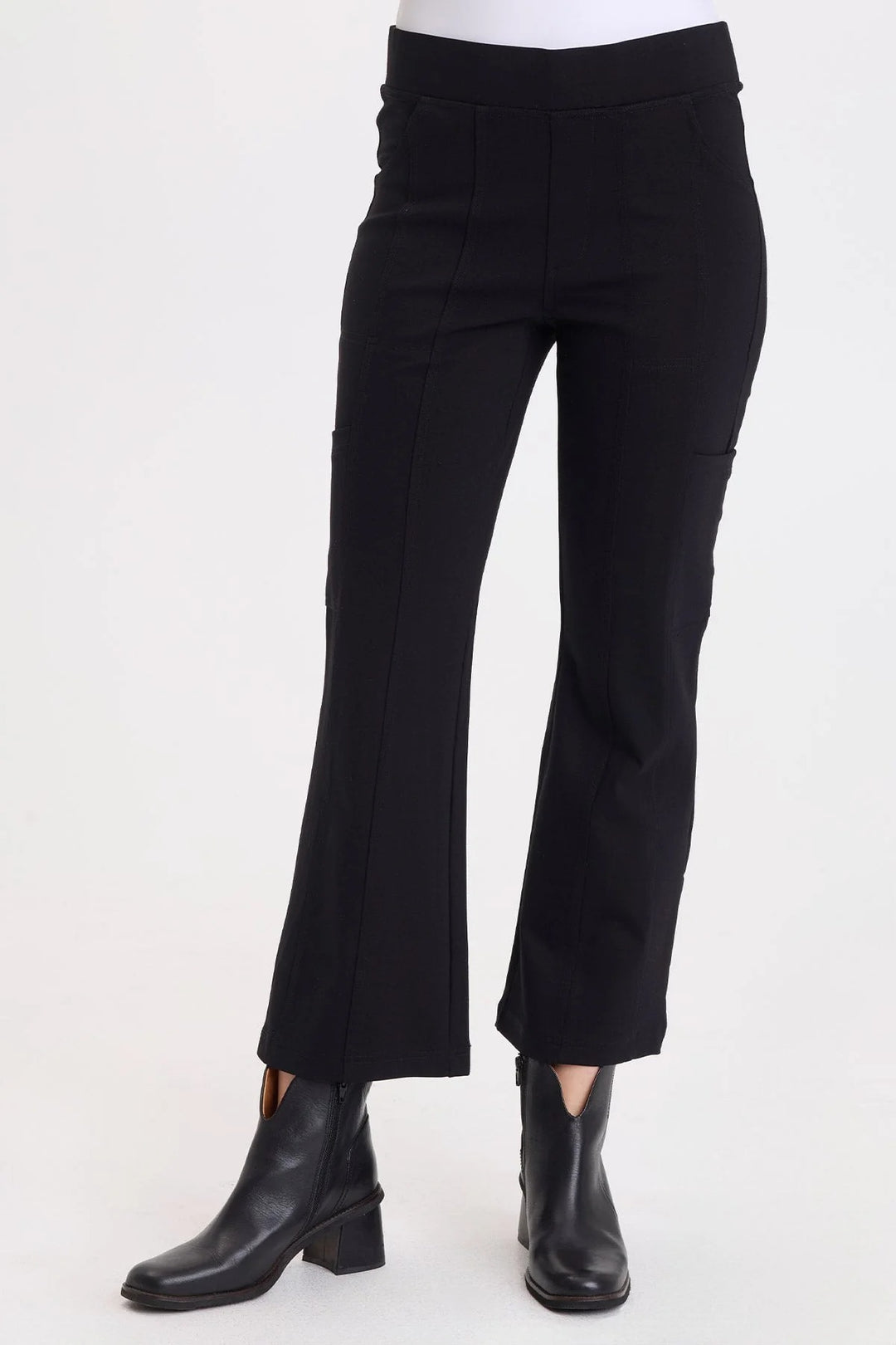 Barcelona Ponte Flair Leg Pant Black