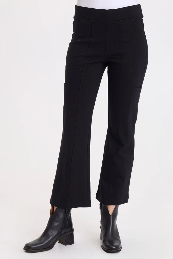 Barcelona Ponte Flair Leg Pant Black
