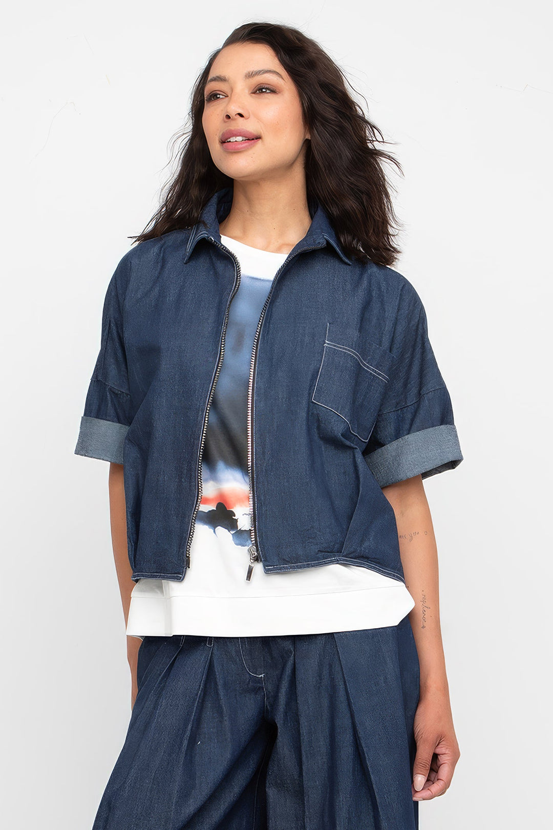 Cap Sleeve Tee White