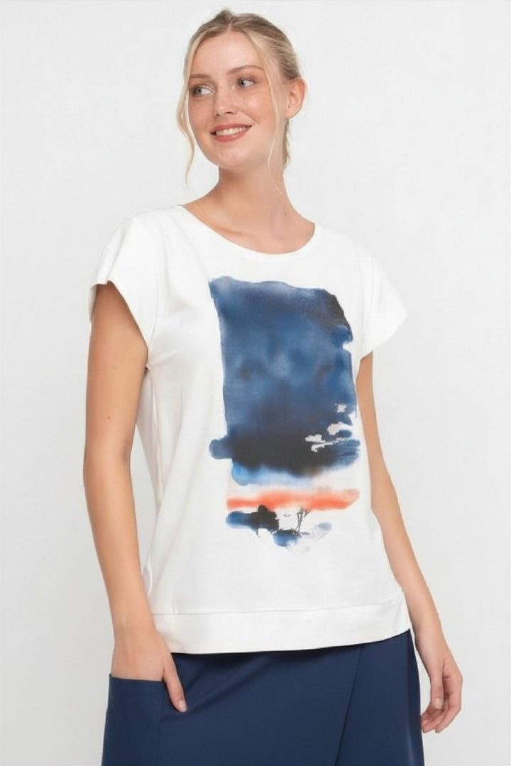 Cap Sleeve Tee White
