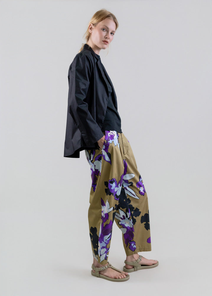 Floral Pant Kaki