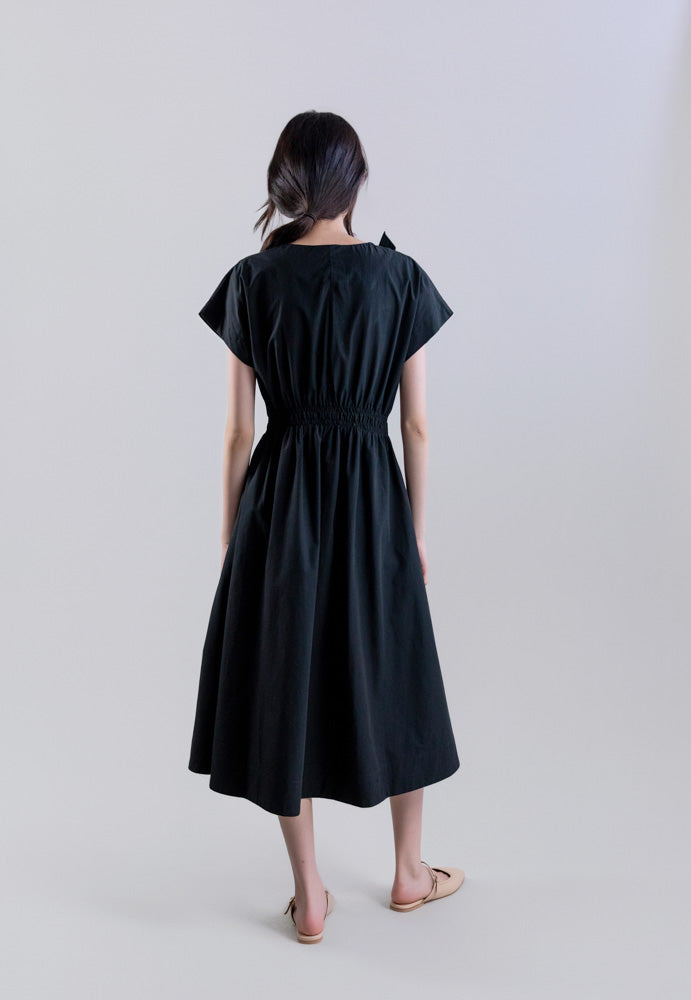 Cap Sleeve Dress Black