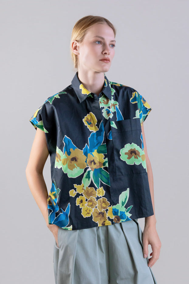 Floral Shirt Black