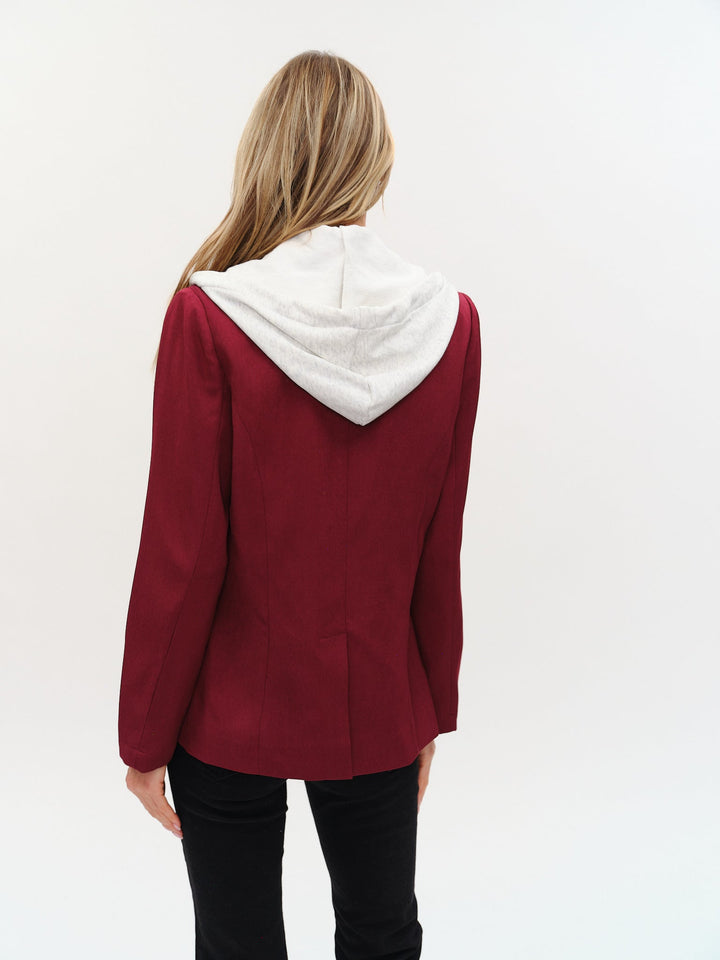 Drew Blazer Burgundy