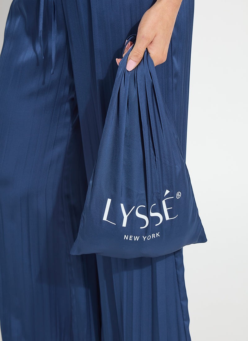 Packable Palazzo Pant Cape Blue