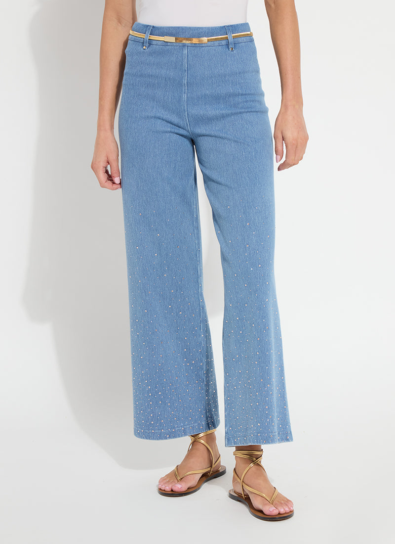 Erin Denim Crystal Trim Blue