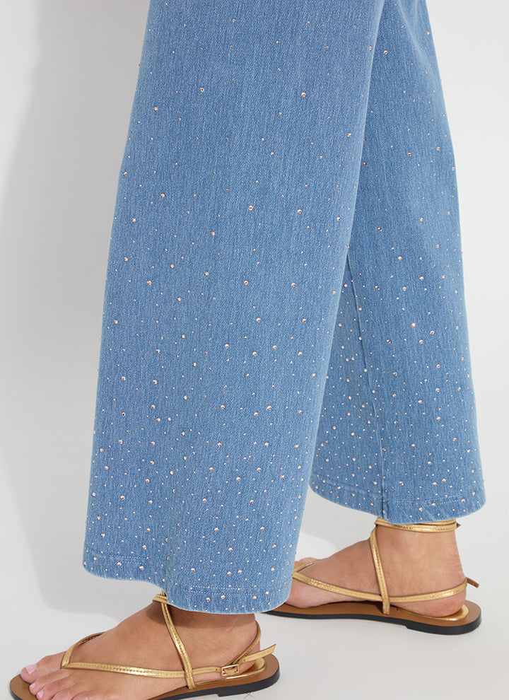 Erin Denim Crystal Trim Blue