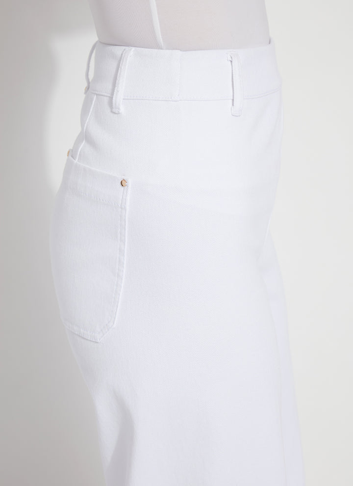 Erin Wide Leg Crop Pant White