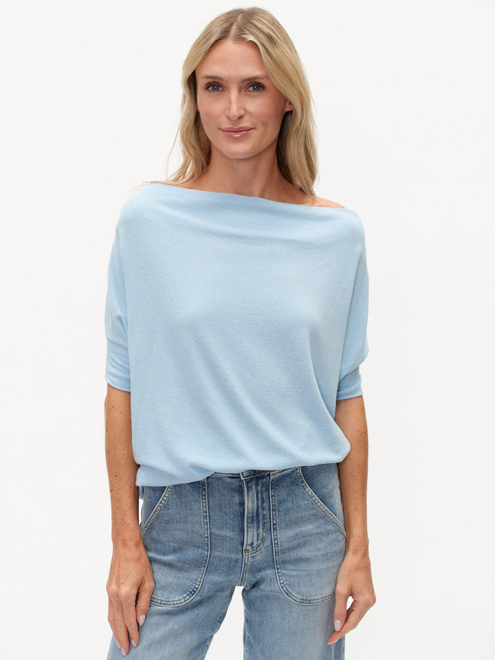 Anywhere Short Sleeve Top Cloud Blue