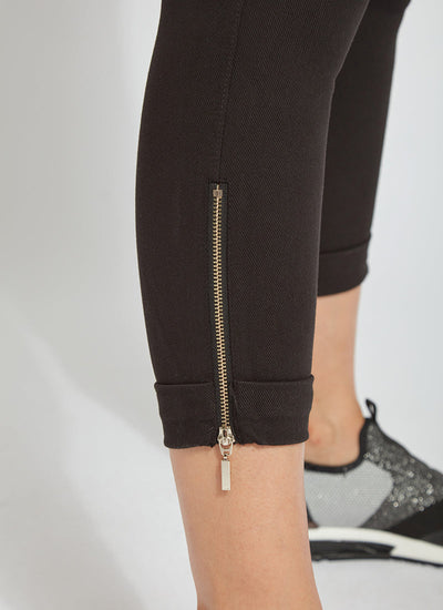Zipper Crop Cuff  Legging
