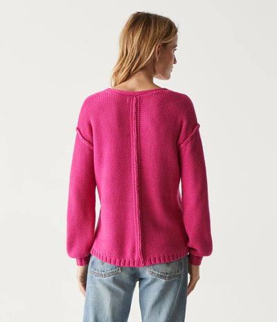 Kendra Relaxed V Neck Sweater Dk Voltage