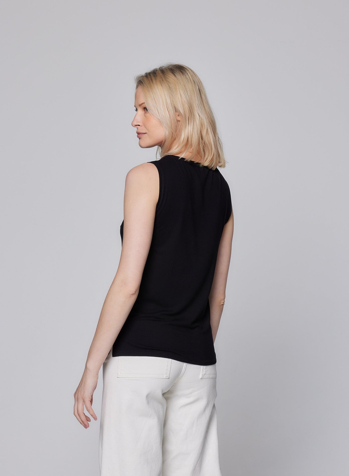 Soft Touch Semi Relaxed Boatneck Tank - TANK - Majestic Filatures North America